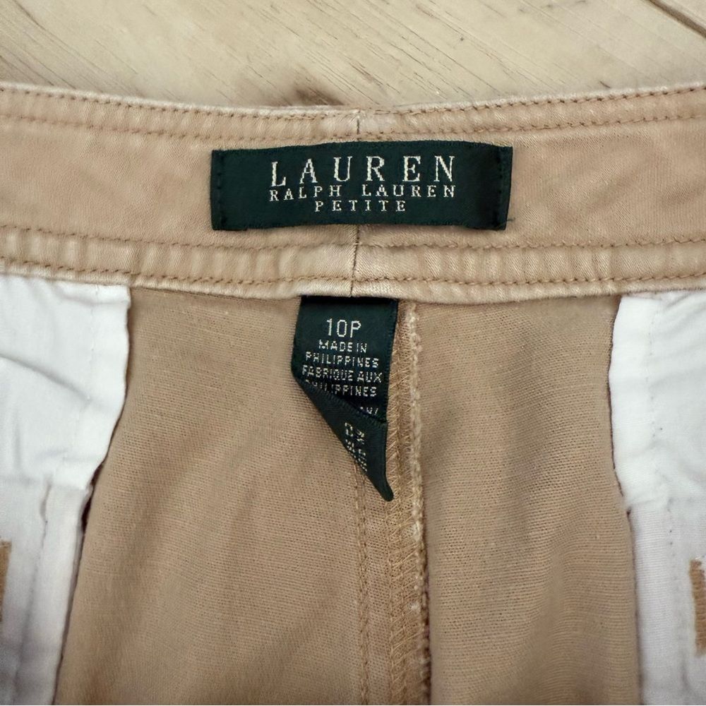 Ralph Lauren khaki tan shorts Size 10 petite - Picture 4 of 5
